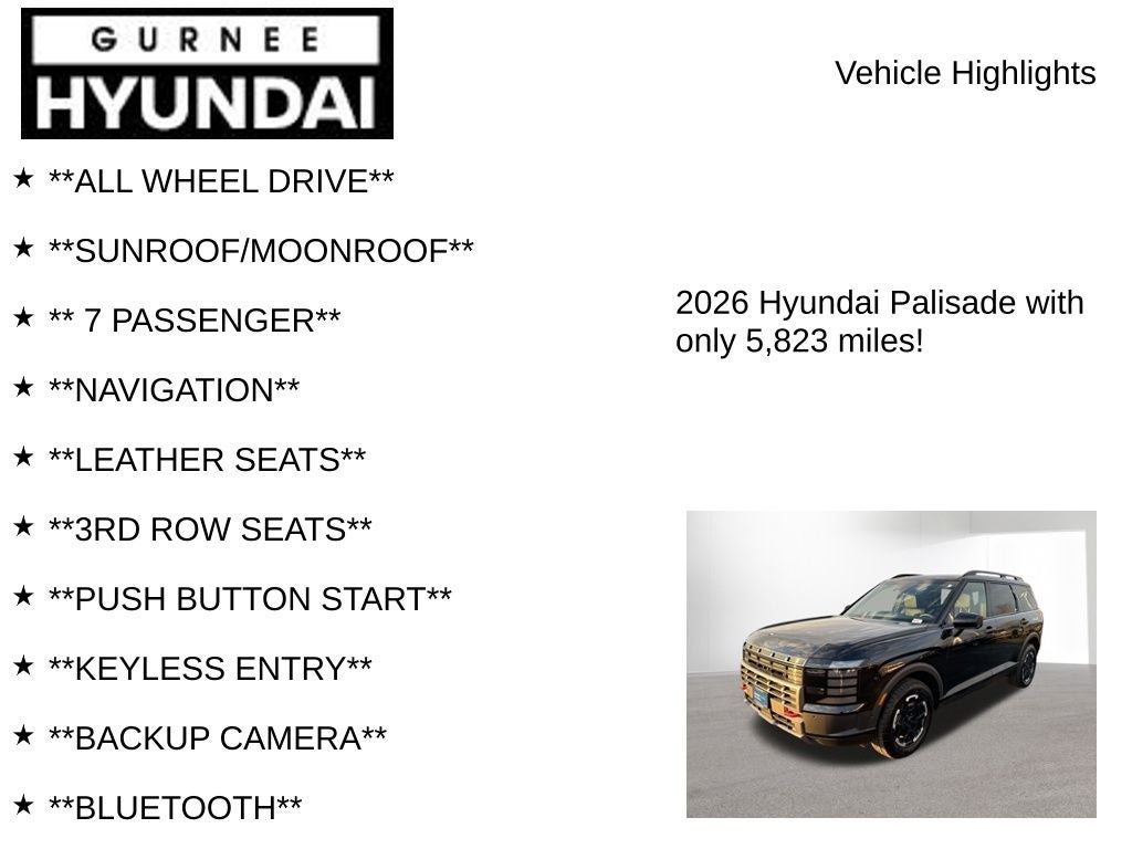 2026 Hyundai Palisade XRT Pro