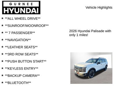 2026 Hyundai Palisade XRT Pro