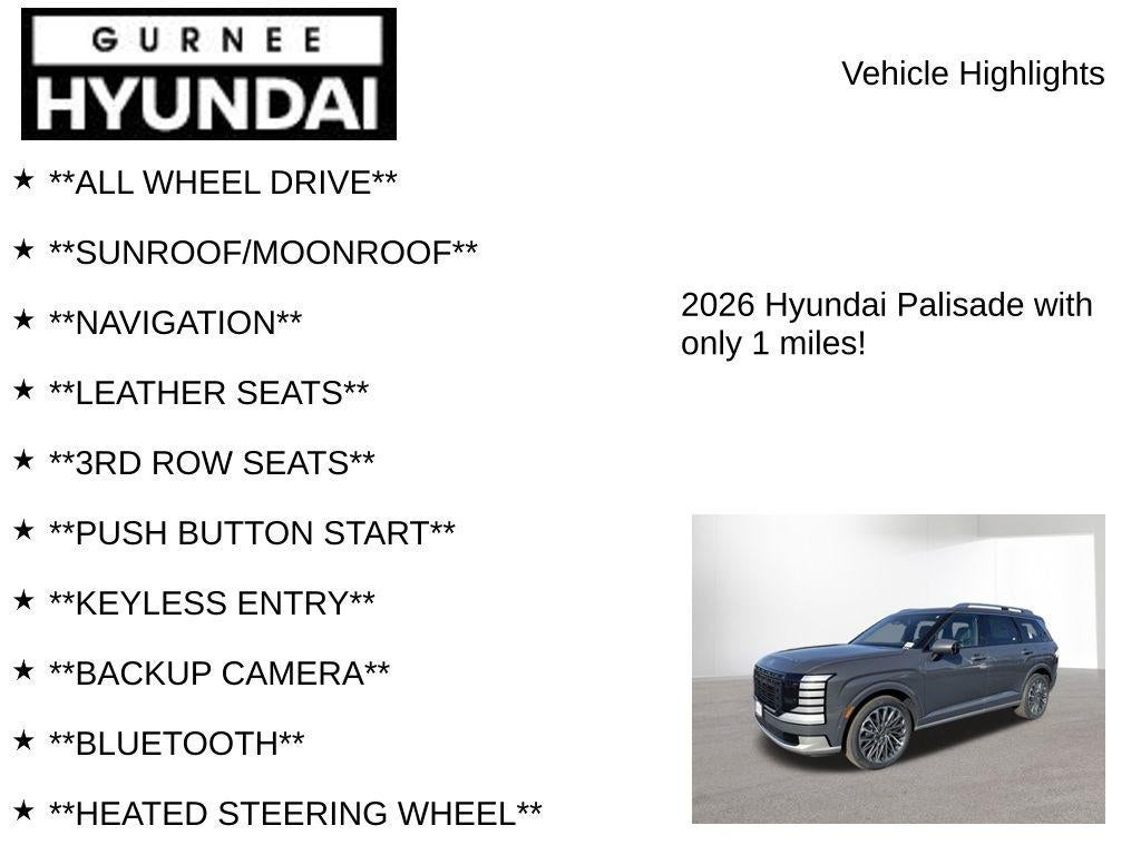 2026 Hyundai Palisade Calligraphy