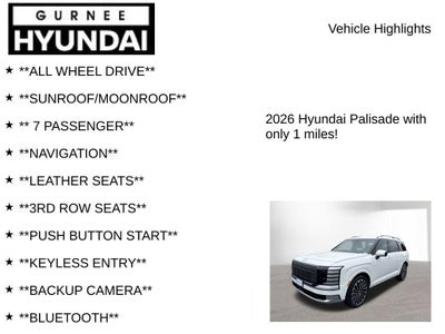 2026 Hyundai Palisade Calligraphy