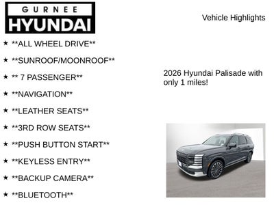 2026 Hyundai Palisade Calligraphy