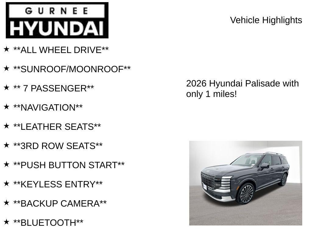 2026 Hyundai Palisade Calligraphy