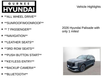2026 Hyundai Palisade Calligraphy