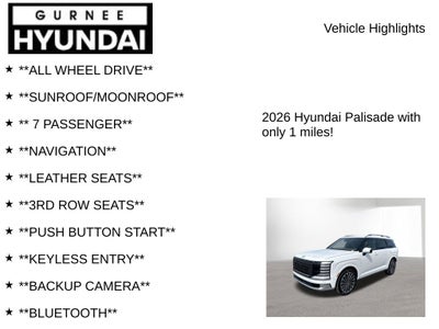 2026 Hyundai Palisade Hybrid Calligraphy