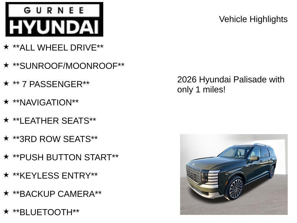 2026 Hyundai Palisade Hybrid Calligraphy