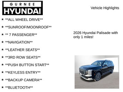 2026 Hyundai Palisade Hybrid Calligraphy