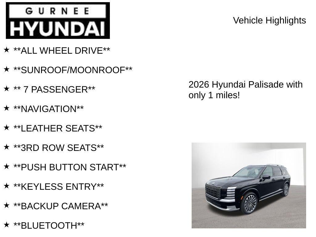 2026 Hyundai Palisade Hybrid Calligraphy