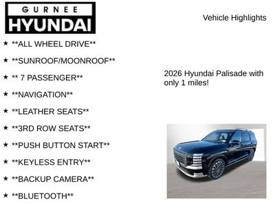 2026 Hyundai Palisade Hybrid Calligraphy