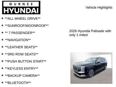 2026 Hyundai Palisade Hybrid Calligraphy