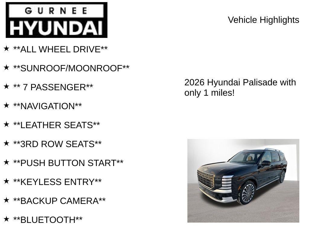 2026 Hyundai Palisade Hybrid Calligraphy