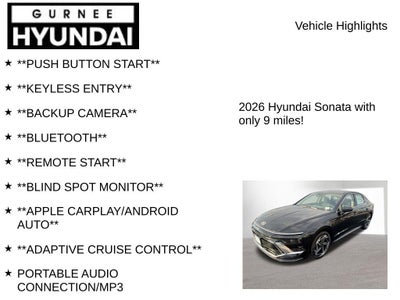 2026 Hyundai Sonata SEL Sport