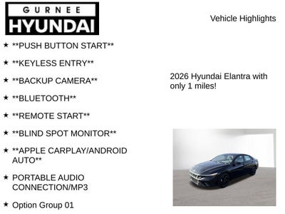 2026 Hyundai Elantra SEL Sport