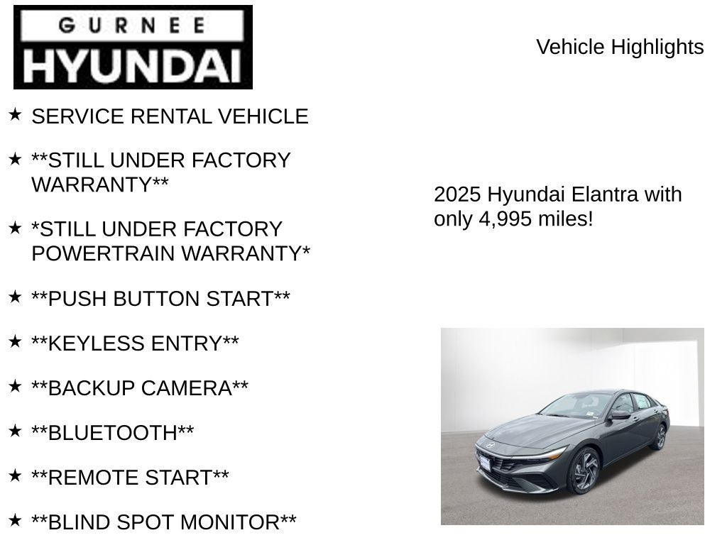 2025 Hyundai Elantra SEL Sport