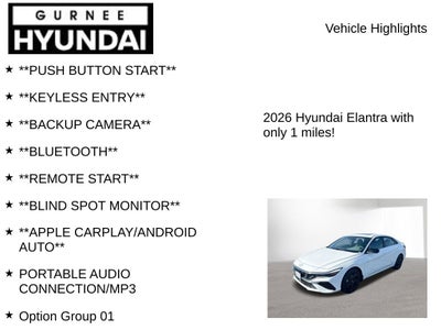 2026 Hyundai Elantra SEL Sport