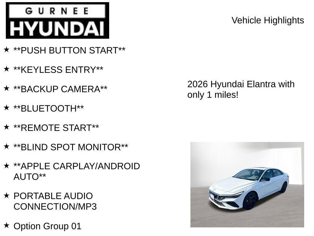 2026 Hyundai Elantra SEL Sport