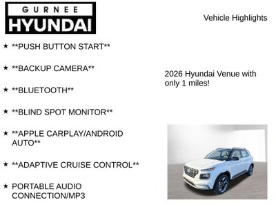 2026 Hyundai Venue SEL