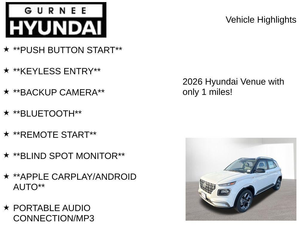 2026 Hyundai Venue SEL