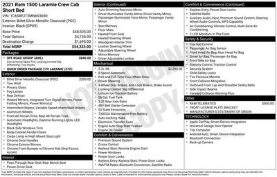 2021 RAM 1500 Laramie