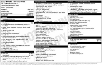 2022 Hyundai Tucson Limited