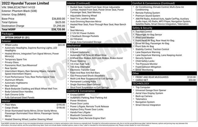 2022 Hyundai Tucson Limited