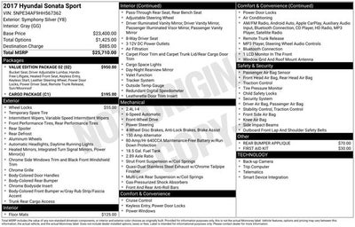 2017 Hyundai Sonata Sport