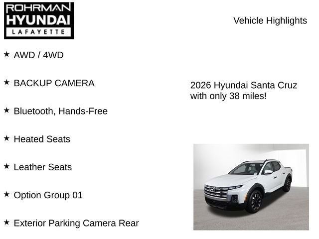 2026 Hyundai Santa Cruz SEL AWD