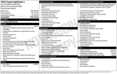 2023 Toyota Highlander L