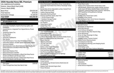 2026 Hyundai Kona SEL Premium AWD