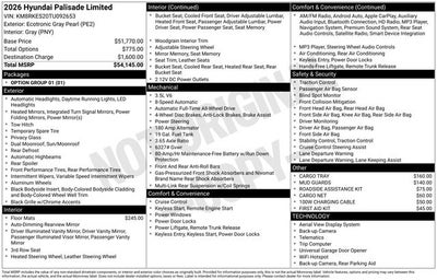 2026 Hyundai Palisade Limited AWD