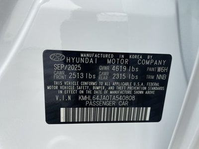 2026 Hyundai Sonata SEL Sport