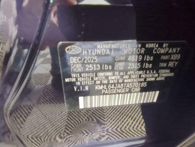 2026 Hyundai Sonata SEL Sport