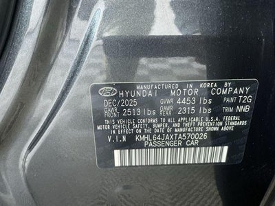 2026 Hyundai Sonata SEL Sport