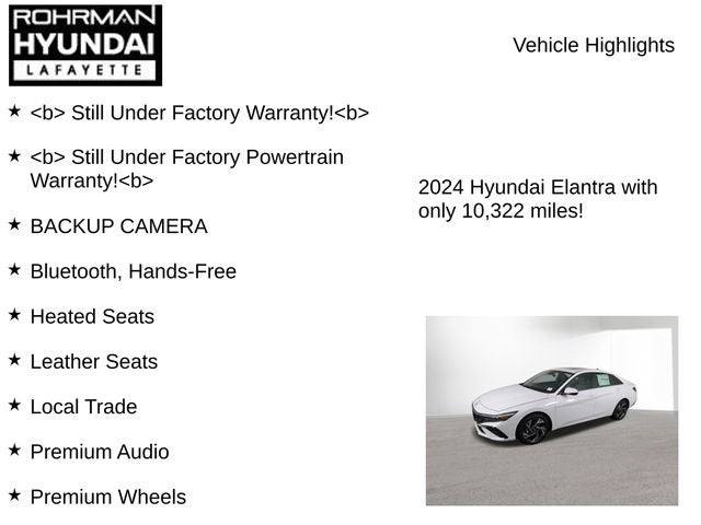 2024 Hyundai Elantra Hybrid Limited