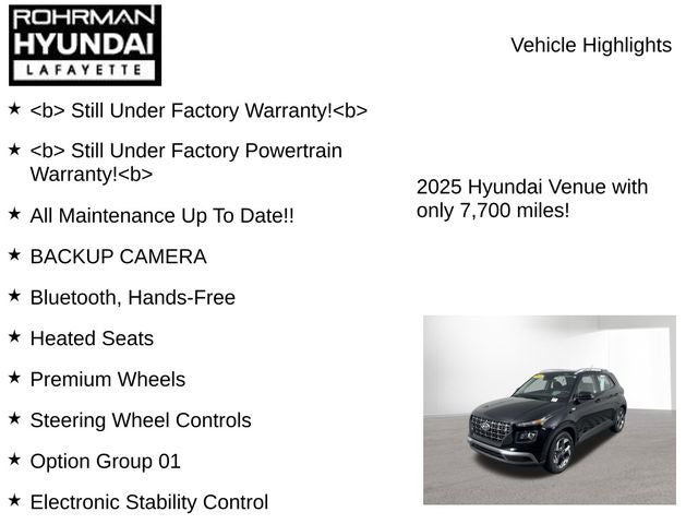 2025 Hyundai Venue SEL