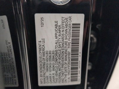 2025 Honda Accord LX