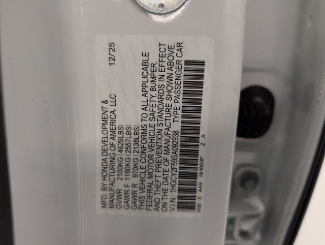 2025 Honda Accord Hybrid Sport