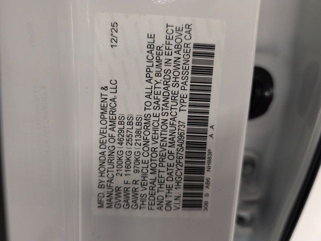 2025 Honda Accord Hybrid EX-L