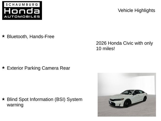 2026 Honda Civic Sport