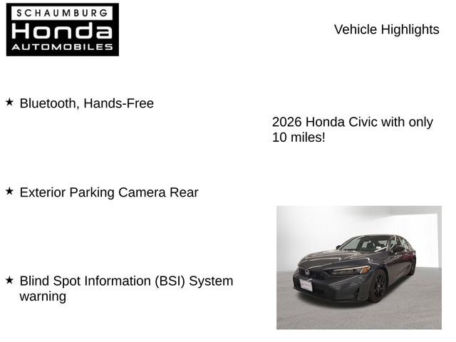 2026 Honda Civic Sport