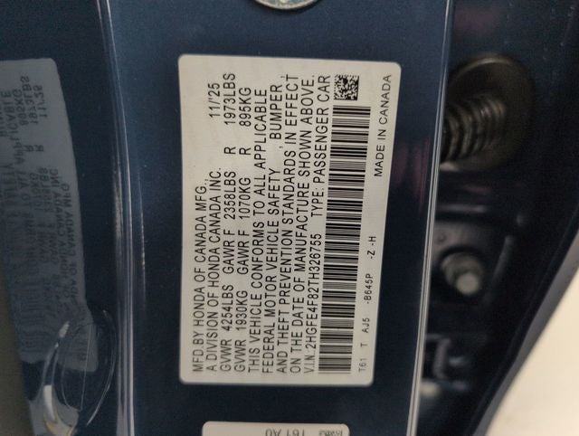 2026 Honda Civic Hybrid Sport Touring