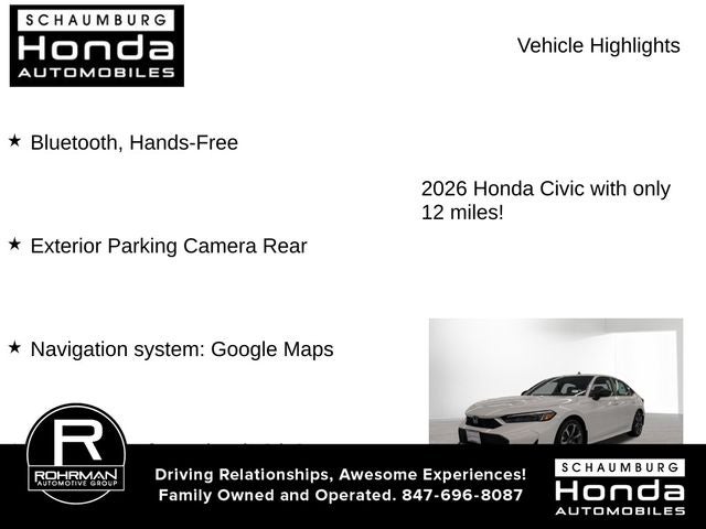 2026 Honda Civic Hybrid Sport Touring