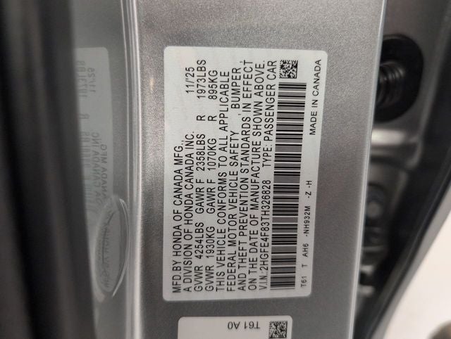 2026 Honda Civic Hybrid Sport