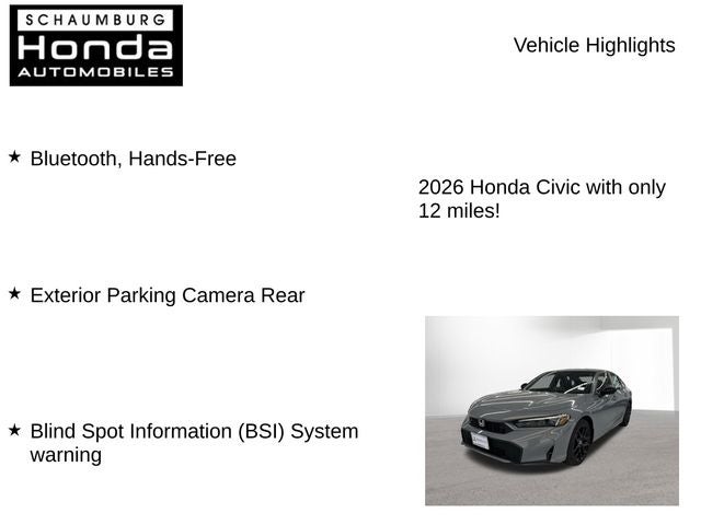 2026 Honda Civic Hybrid Sport