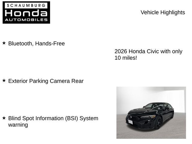 2026 Honda Civic Hybrid Sport