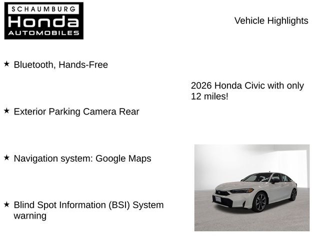 2026 Honda Civic Hybrid Sport Touring
