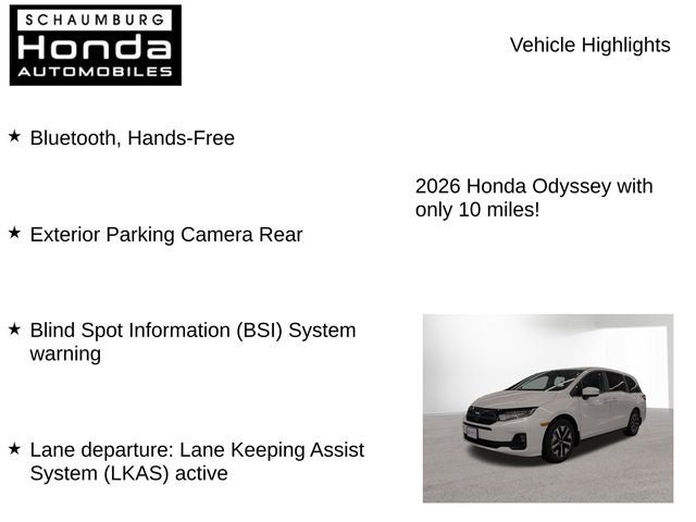 2026 Honda Odyssey EX-L