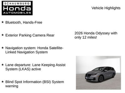 2026 Honda Odyssey Elite