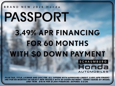2026 Honda Passport RTL Towing