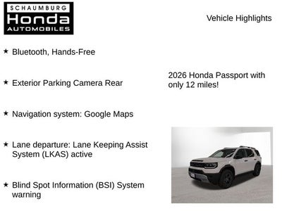 2026 Honda Passport RTL Towing