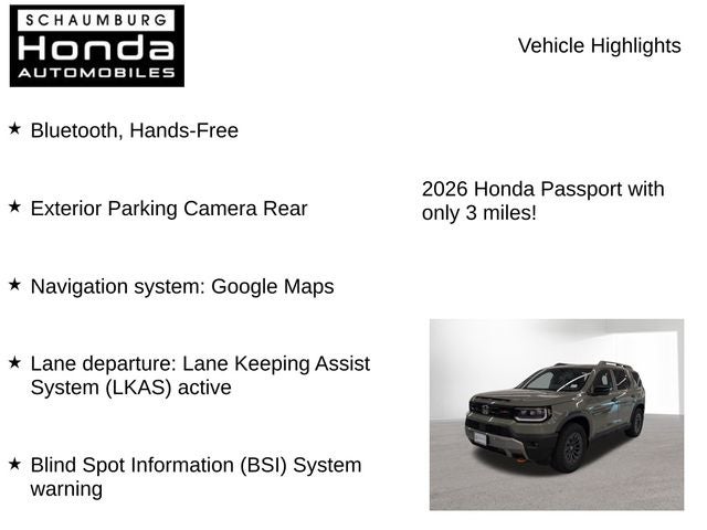 2026 Honda Passport TrailSport